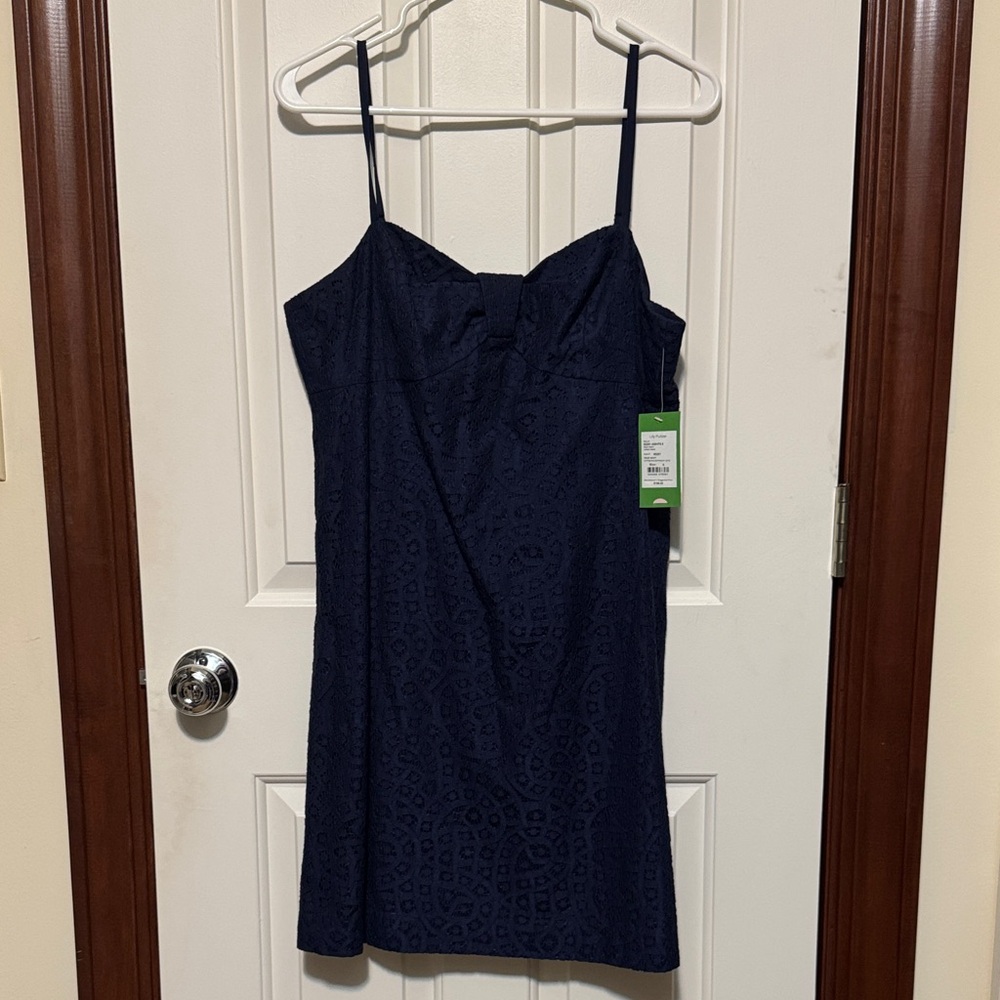 Lilly Pulitzer navy lace dress NWT 8